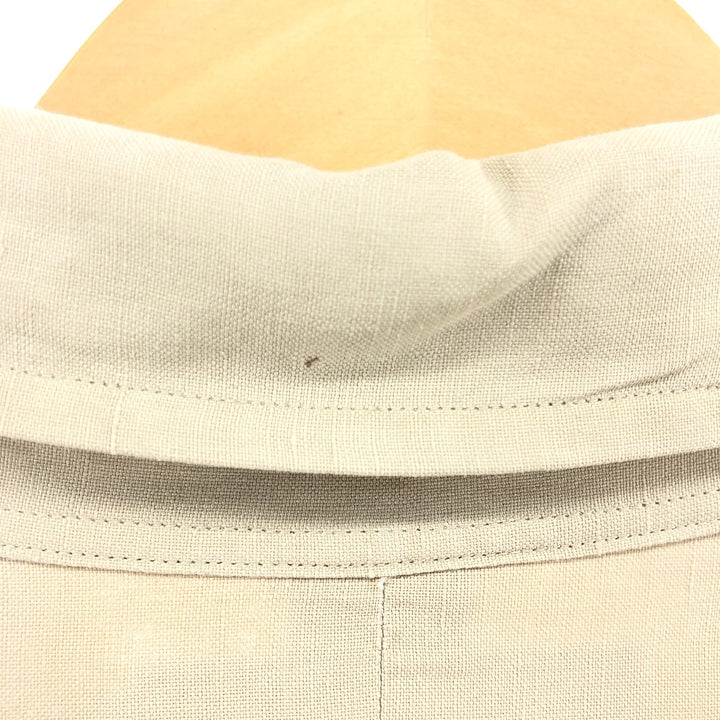 Ralph Lauren POLO by Ralph Lauren short sleeve linen shirt, men's XL size linen Beige type Vintage Second Hand