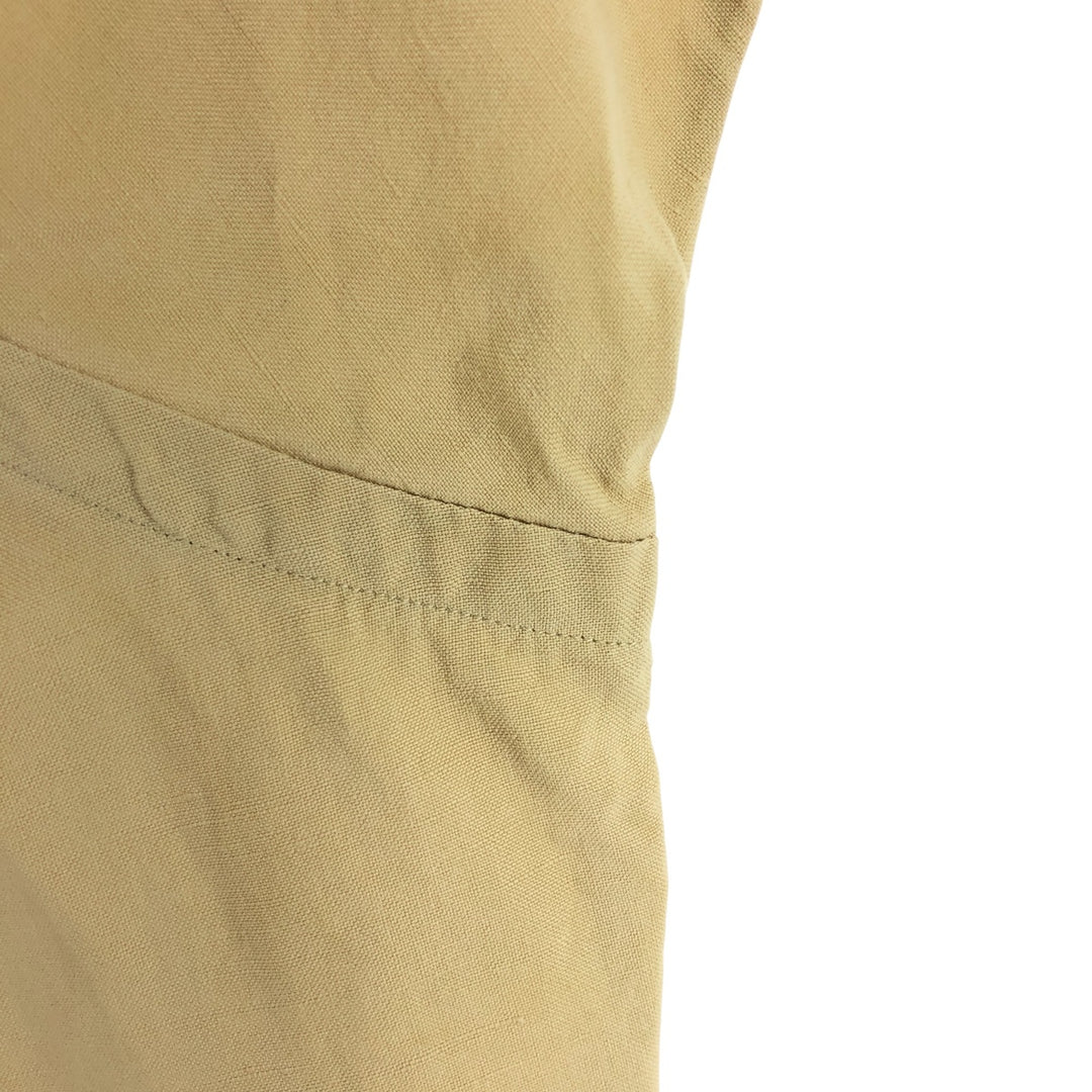 Ralph Lauren POLO by Ralph Lauren short sleeve linen shirt, men's XL size linen Beige type Vintage Second Hand