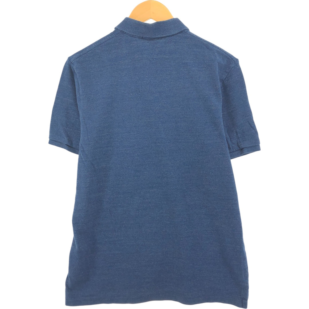 Ralph Lauren POLO RALPH LAUREN CLASSIC FIT short sleeve polo shirt, men's size M cotton navy blue type Vintage Second Hand