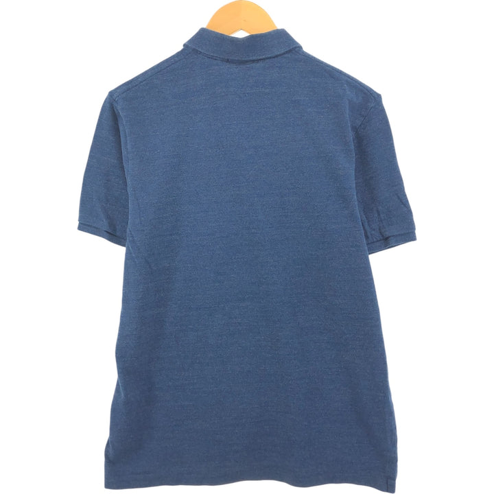 Ralph Lauren POLO RALPH LAUREN CLASSIC FIT short sleeve polo shirt, men's size M cotton navy blue type Vintage Second Hand