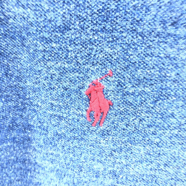 Ralph Lauren POLO RALPH LAUREN CLASSIC FIT short sleeve polo shirt, men's size M cotton navy blue type Vintage Second Hand