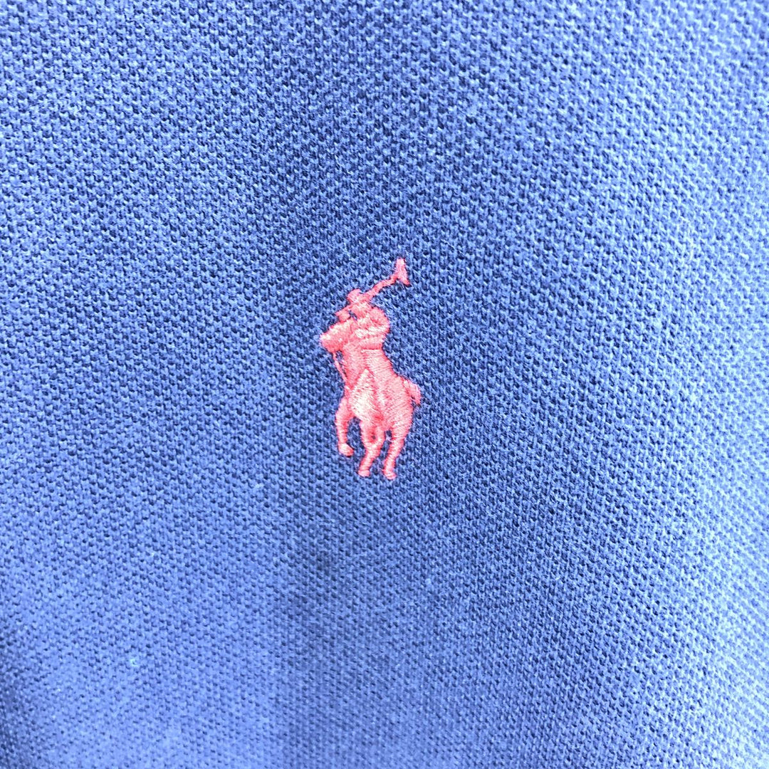 Ralph Lauren POLO RALPH LAUREN CLASSIC FIT short sleeve polo shirt men's XL equivalent cotton navy blue type Vintage Second Hand