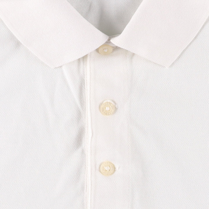 Ralph Lauren POLO GOLF Polo Golf short sleeve polo shirt for men size L Pima Cotton white type Vintage Second Hand