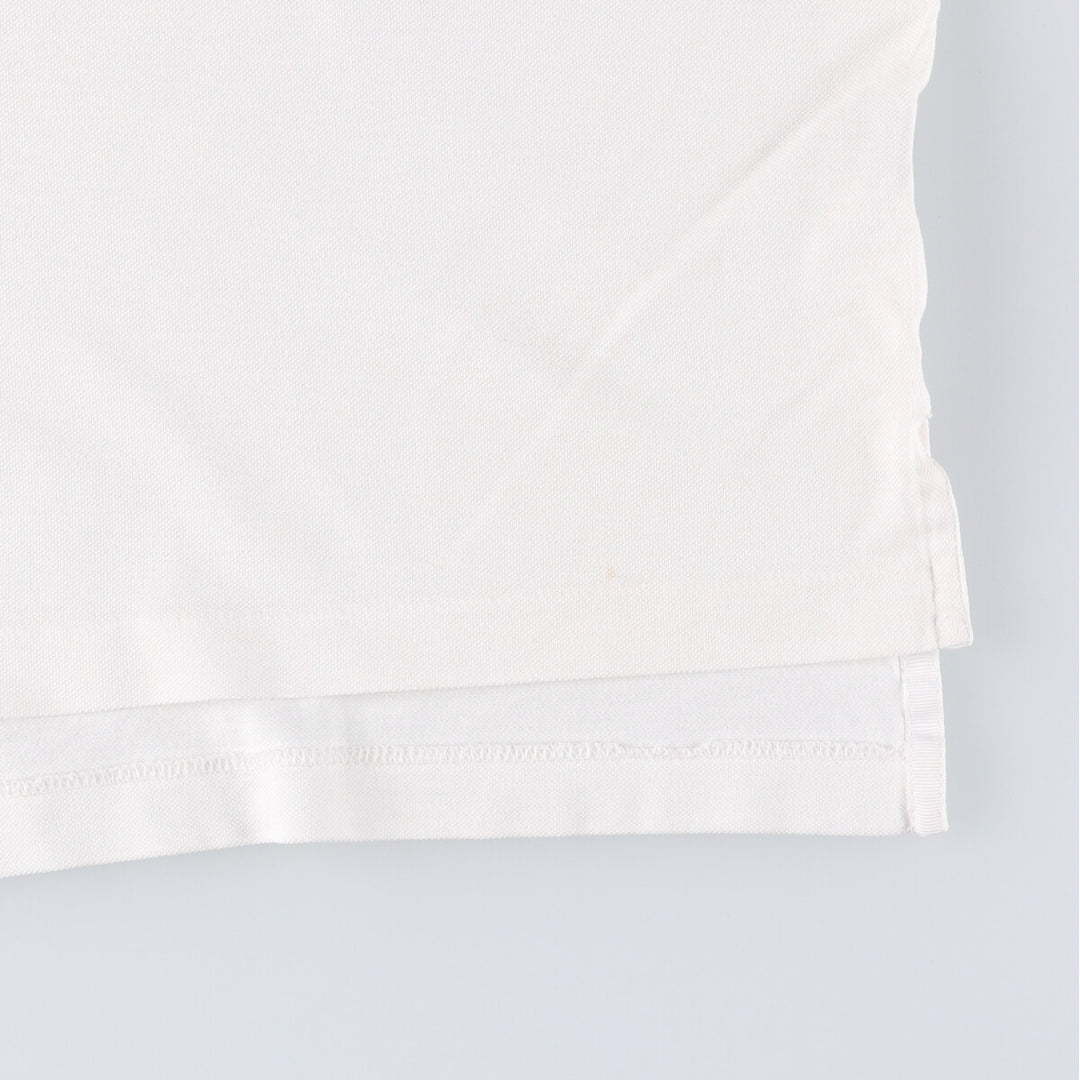 Ralph Lauren POLO GOLF Polo Golf short sleeve polo shirt for men size L Pima Cotton white type Vintage Second Hand