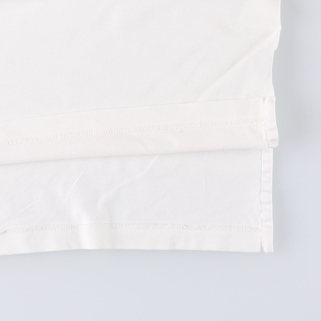 Ralph Lauren POLO GOLF Polo Golf short sleeve polo shirt for men size L Pima Cotton white type Vintage Second Hand