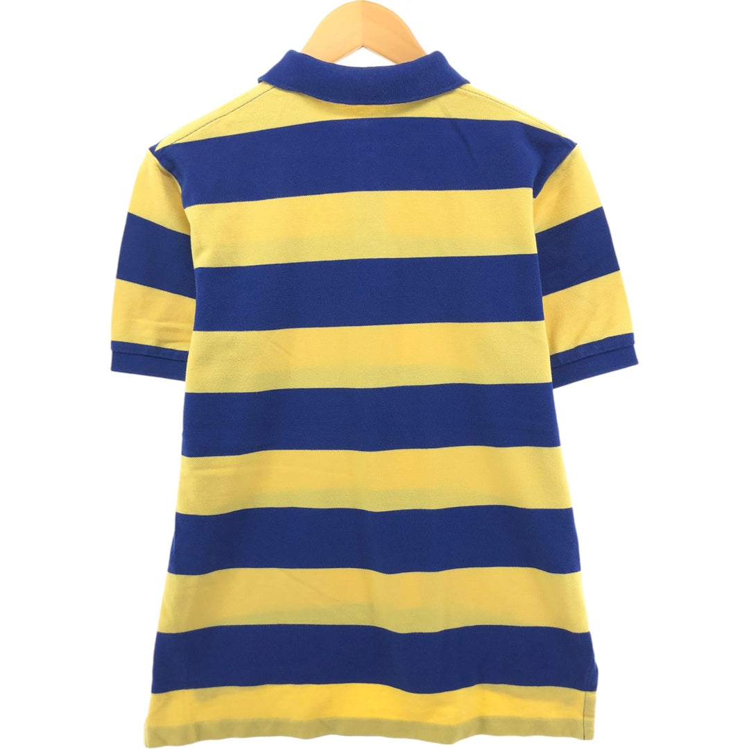 Ralph Lauren POLO by Ralph Lauren short sleeve striped polo shirt, men's size M cotton blue type Vintage Second Hand