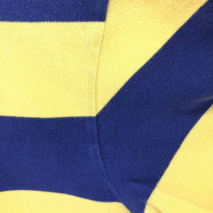 Ralph Lauren POLO by Ralph Lauren short sleeve striped polo shirt, men's size M cotton blue type Vintage Second Hand