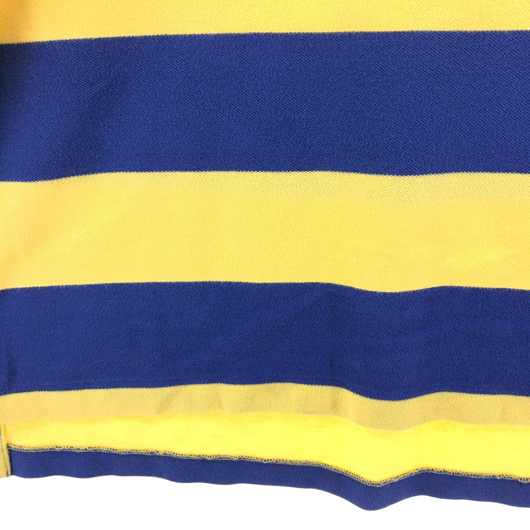 Ralph Lauren POLO by Ralph Lauren short sleeve striped polo shirt, men's size M cotton blue type Vintage Second Hand