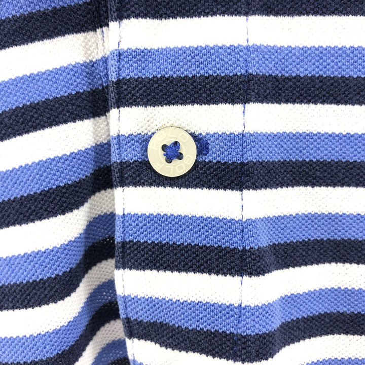 Ralph Lauren POLO GOLF PRO FIT short sleeve striped polo shirt, men's size M cotton Blue type light blue Vintage Second Hand
