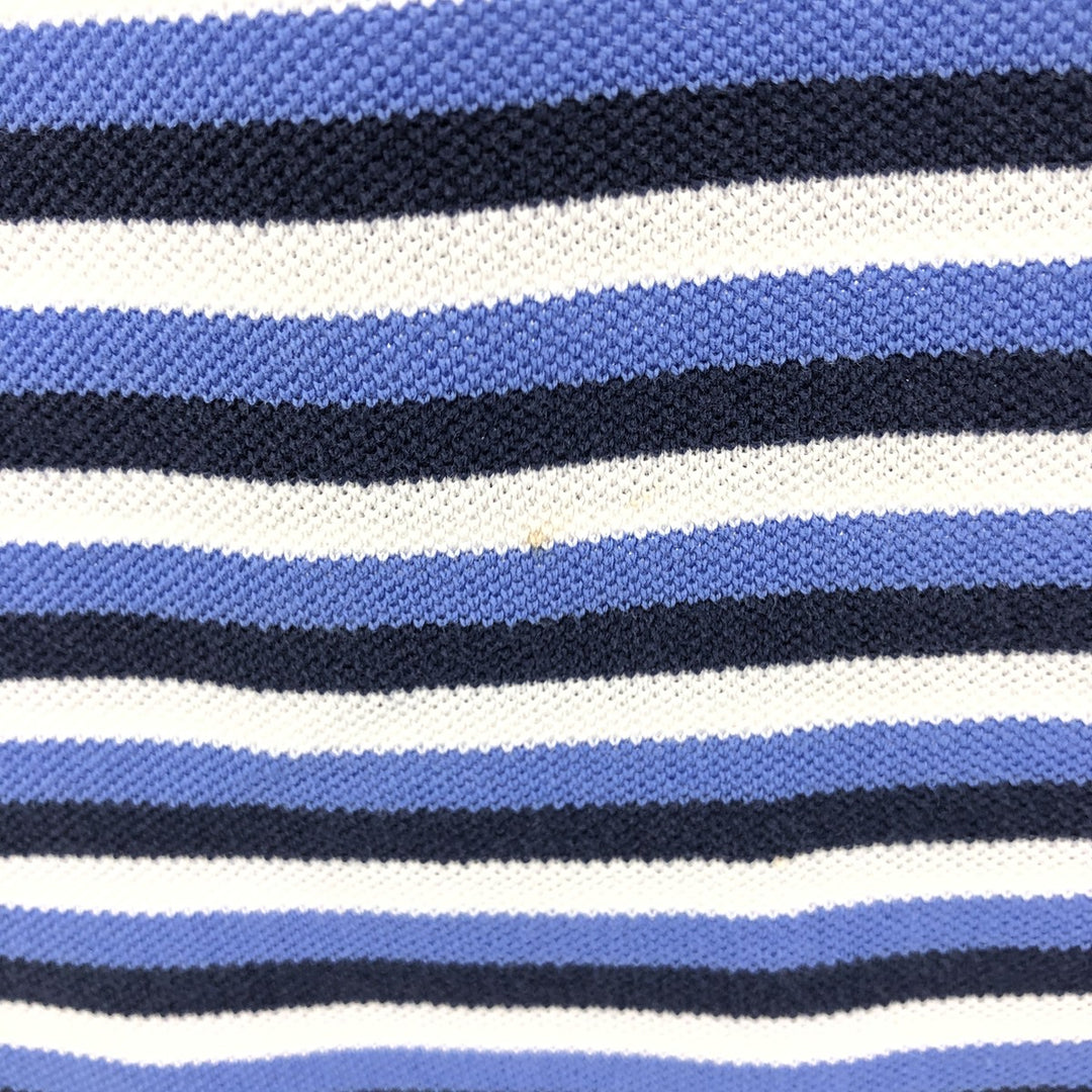 Ralph Lauren POLO GOLF PRO FIT short sleeve striped polo shirt, men's size M cotton Blue type light blue Vintage Second Hand