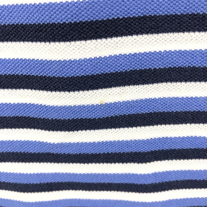 Ralph Lauren POLO GOLF PRO FIT short sleeve striped polo shirt, men's size M cotton Blue type light blue Vintage Second Hand