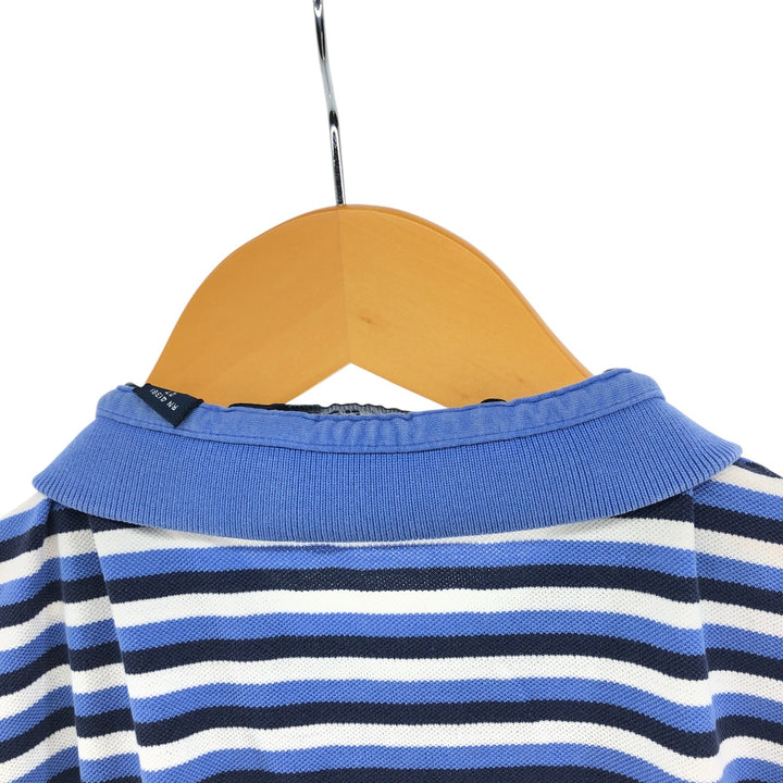 Ralph Lauren POLO GOLF PRO FIT short sleeve striped polo shirt, men's size M cotton Blue type light blue Vintage Second Hand