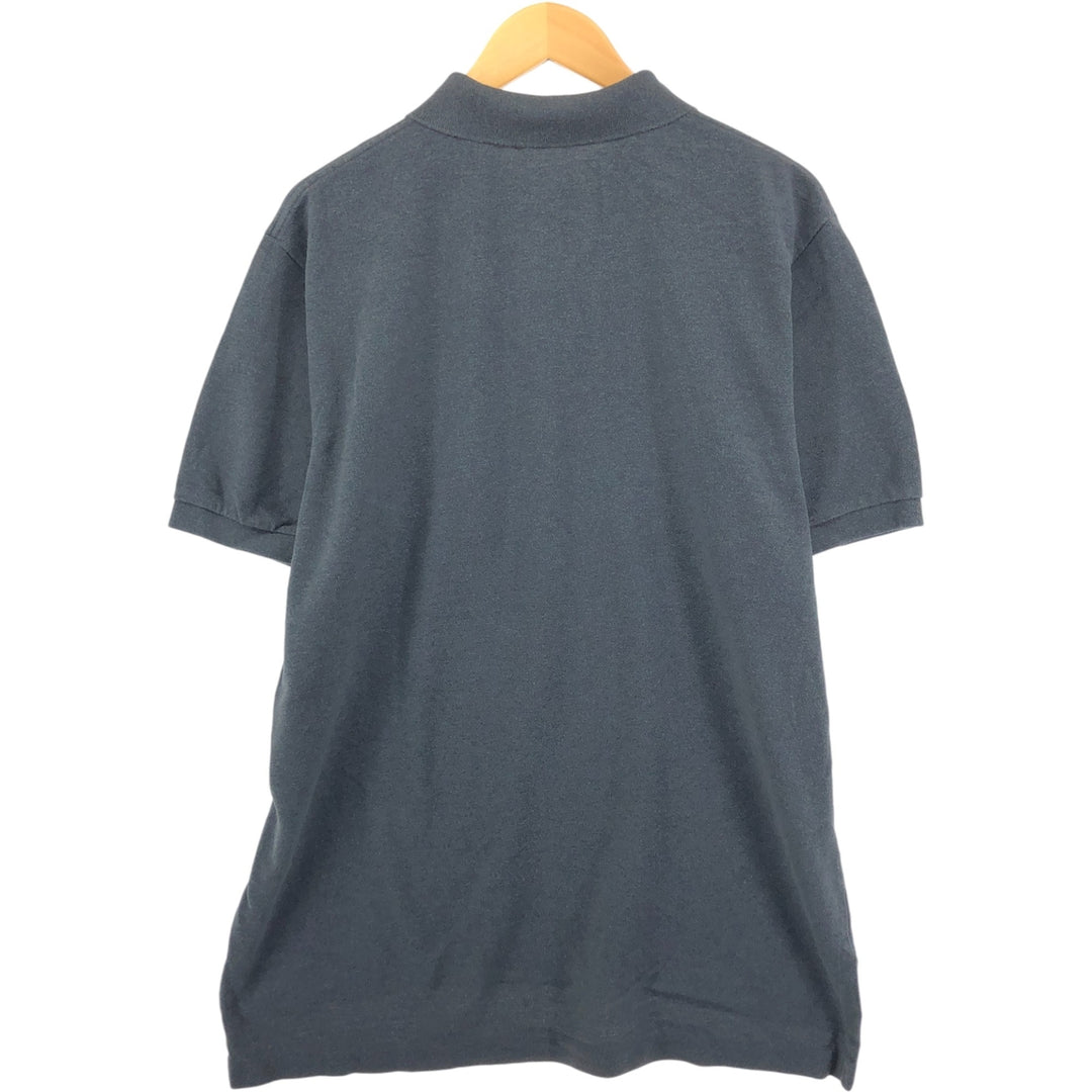 Ralph Lauren POLO by Ralph Lauren short sleeve polo shirt, men's XL size cotton gray type Vintage Second Hand