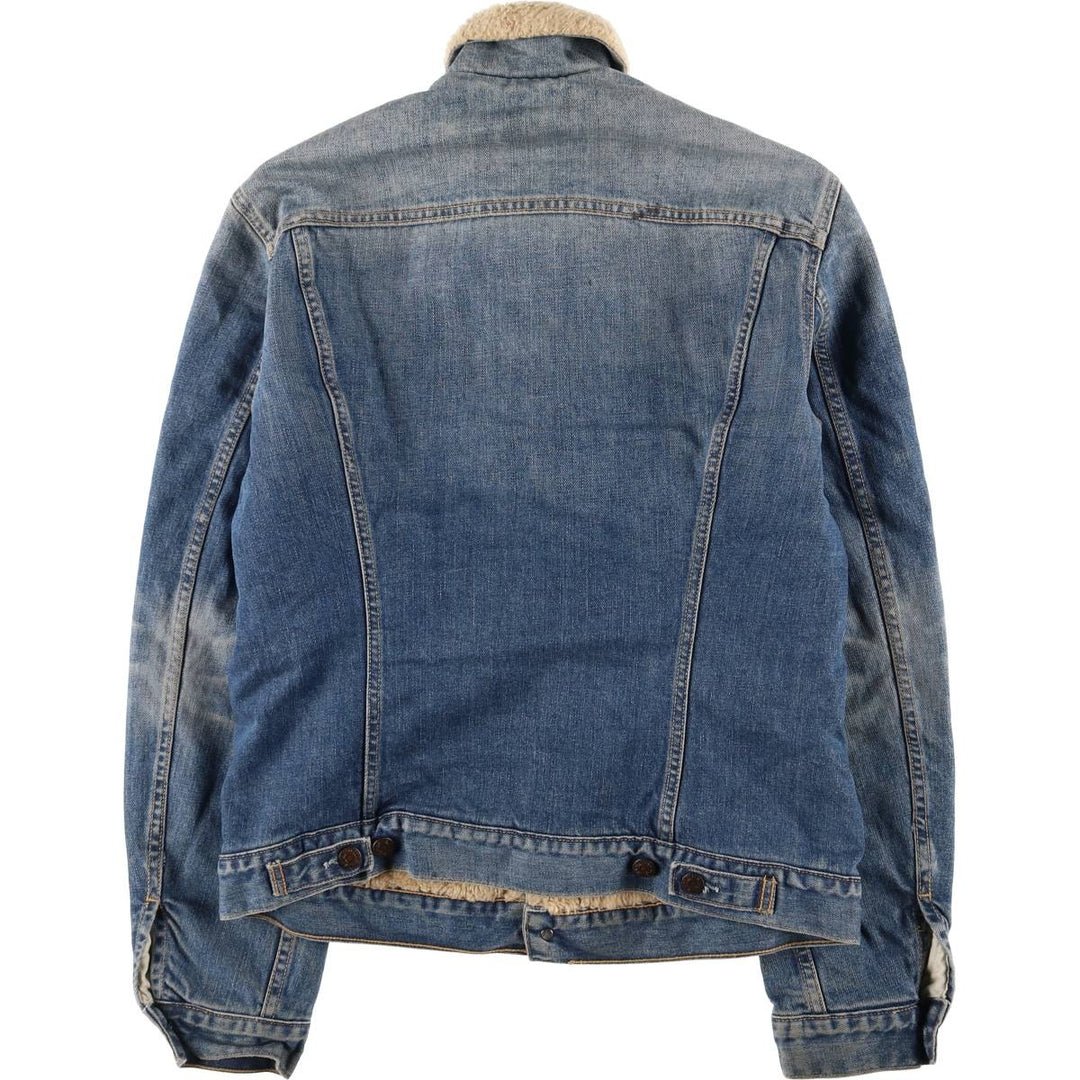 2000'S Levi's 71500-0487 Euro Model Denim Boa Jacket, Men's Size L cotton blue type Vintage Second Hand