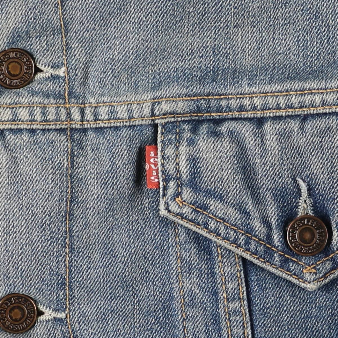 2000'S Levi's 71500-0487 Euro Model Denim Boa Jacket, Men's Size L cotton blue type Vintage Second Hand