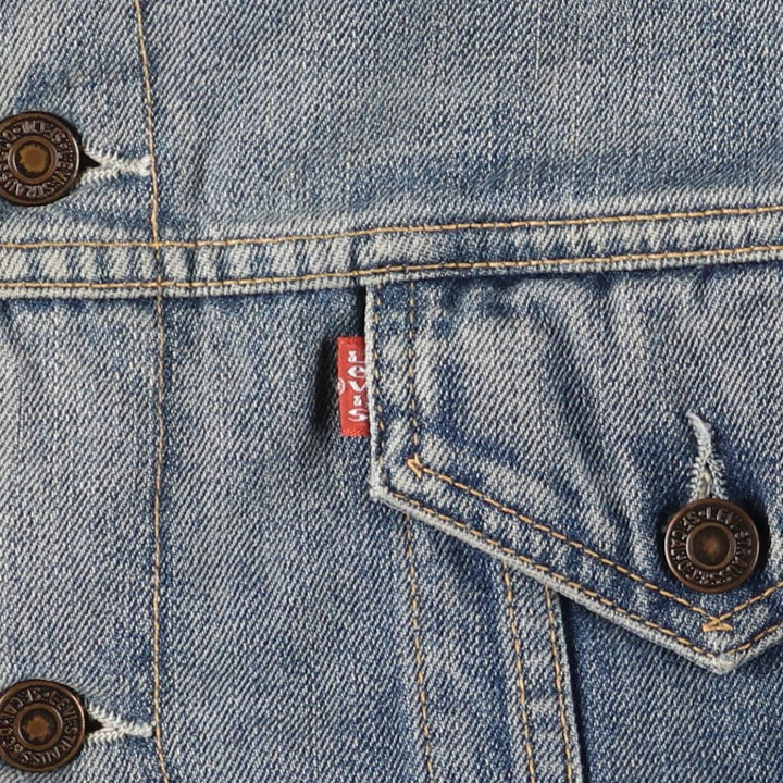 2000'S Levi's 71500-0487 Euro Model Denim Boa Jacket, Men's Size L cotton blue type Vintage Second Hand