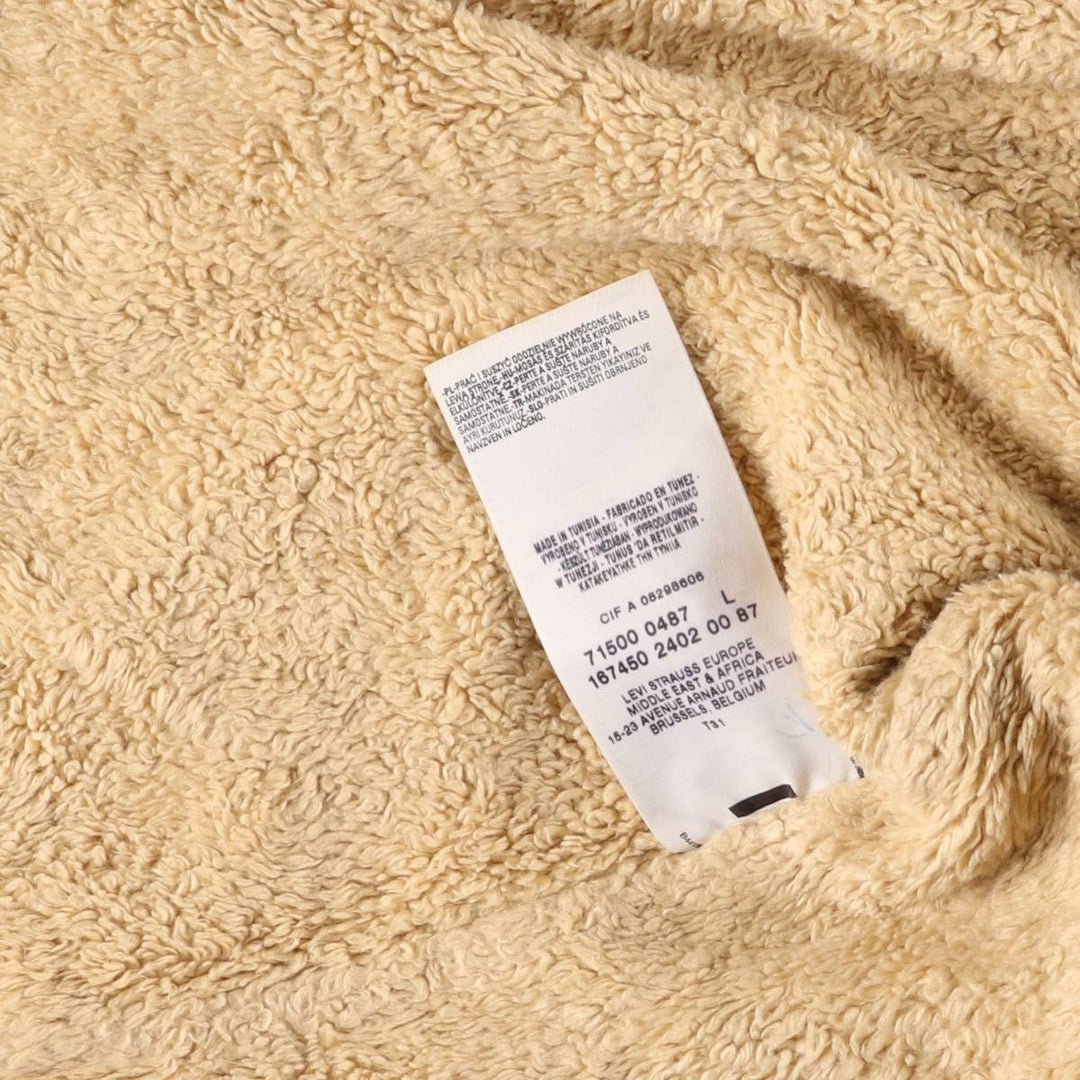 2000'S Levi's 71500-0487 Euro Model Denim Boa Jacket, Men's Size L cotton blue type Vintage Second Hand