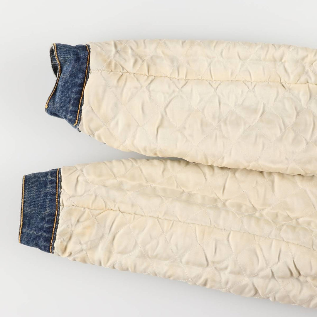 2000'S Levi's 71500-0487 Euro Model Denim Boa Jacket, Men's Size L cotton blue type Vintage Second Hand