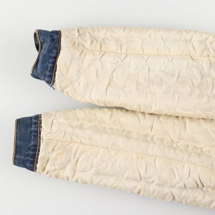 2000'S Levi's 71500-0487 Euro Model Denim Boa Jacket, Men's Size L cotton blue type Vintage Second Hand