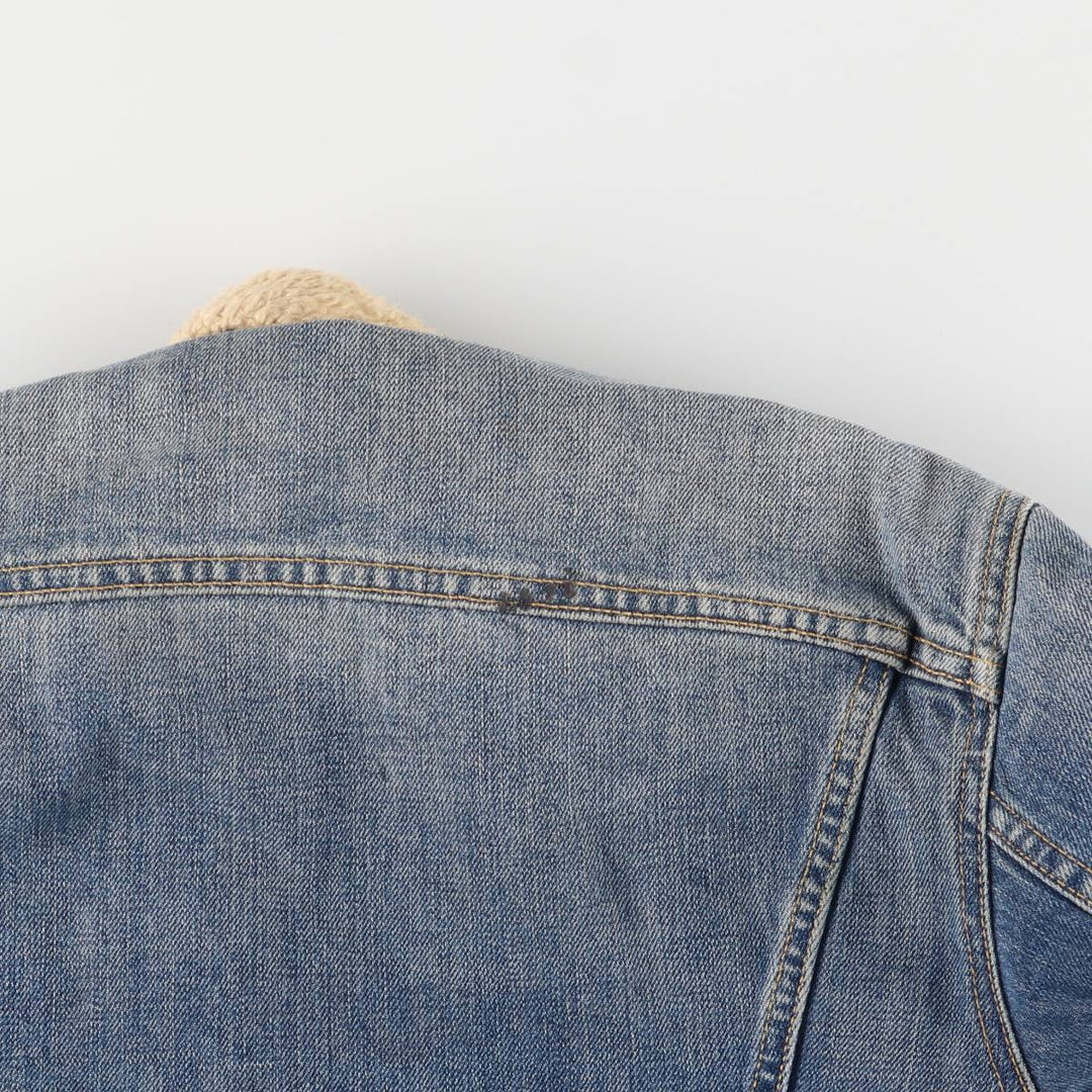 2000'S Levi's 71500-0487 Euro Model Denim Boa Jacket, Men's Size L cotton blue type Vintage Second Hand