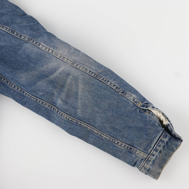 2000'S Levi's 71500-0487 Euro Model Denim Boa Jacket, Men's Size L cotton blue type Vintage Second Hand