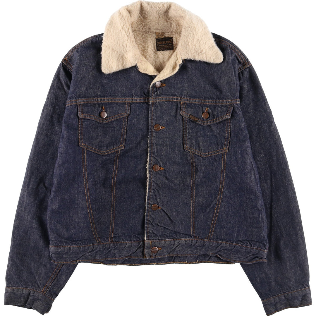 Vintage 1970'S Sears ROEBUCKS denim jacket, men's size XL unclear blue type Vintage Second Hand