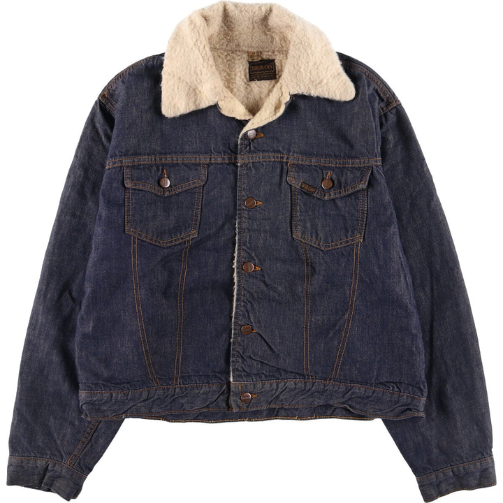 Vintage 1970'S Sears ROEBUCKS denim jacket, men's size XL unclear blue type Vintage Second Hand