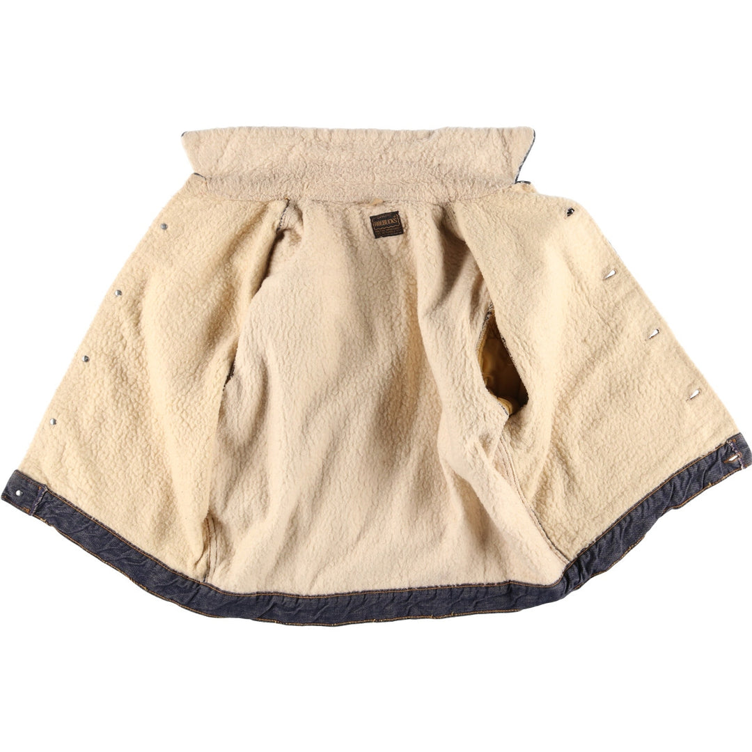 Vintage 1970'S Sears ROEBUCKS denim jacket, men's size XL unclear blue type Vintage Second Hand