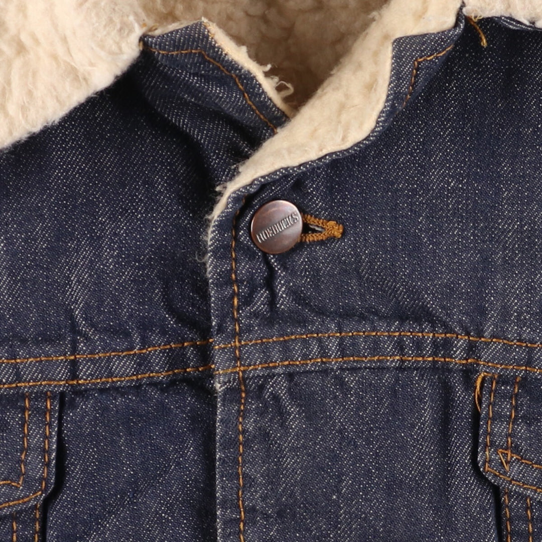 Vintage 1970'S Sears ROEBUCKS denim jacket, men's size XL unclear blue type Vintage Second Hand