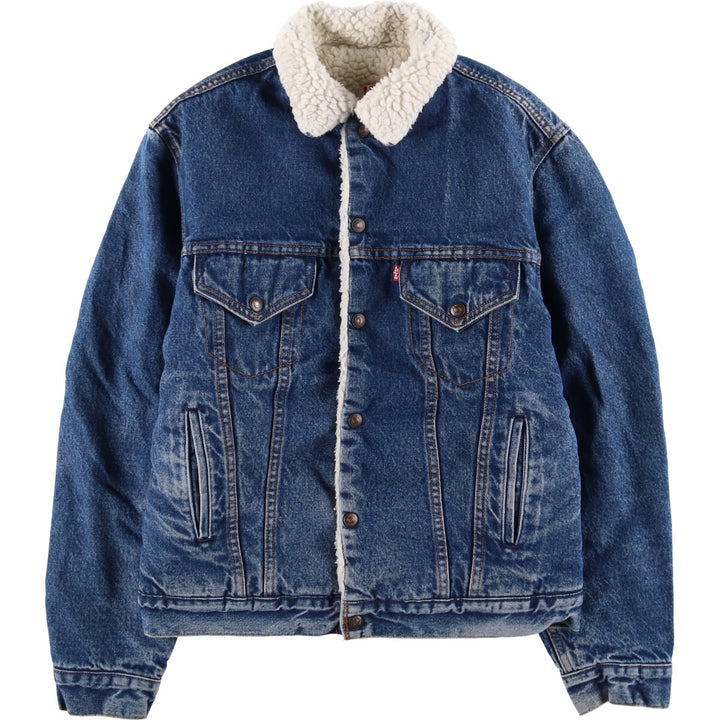 90'S Vintage Levi's Denim Jacket, Made in USA, Men's Size L unclear blue type Vintage Second Hand