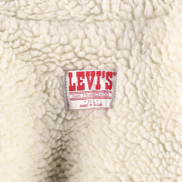 90'S Vintage Levi's Denim Jacket, Made in USA, Men's Size L unclear blue type Vintage Second Hand