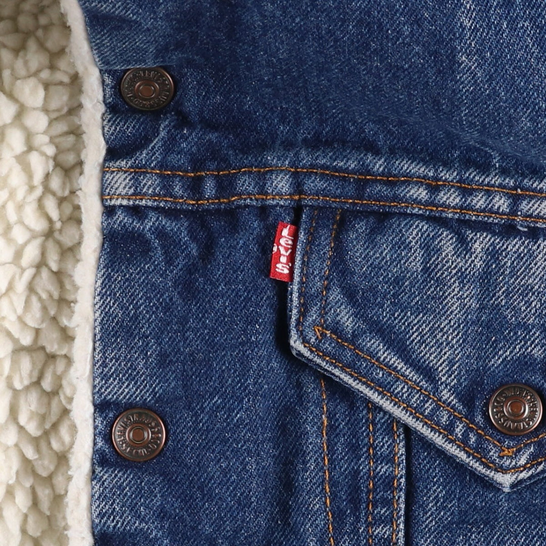 90'S Vintage Levi's Denim Jacket, Made in USA, Men's Size L unclear blue type Vintage Second Hand