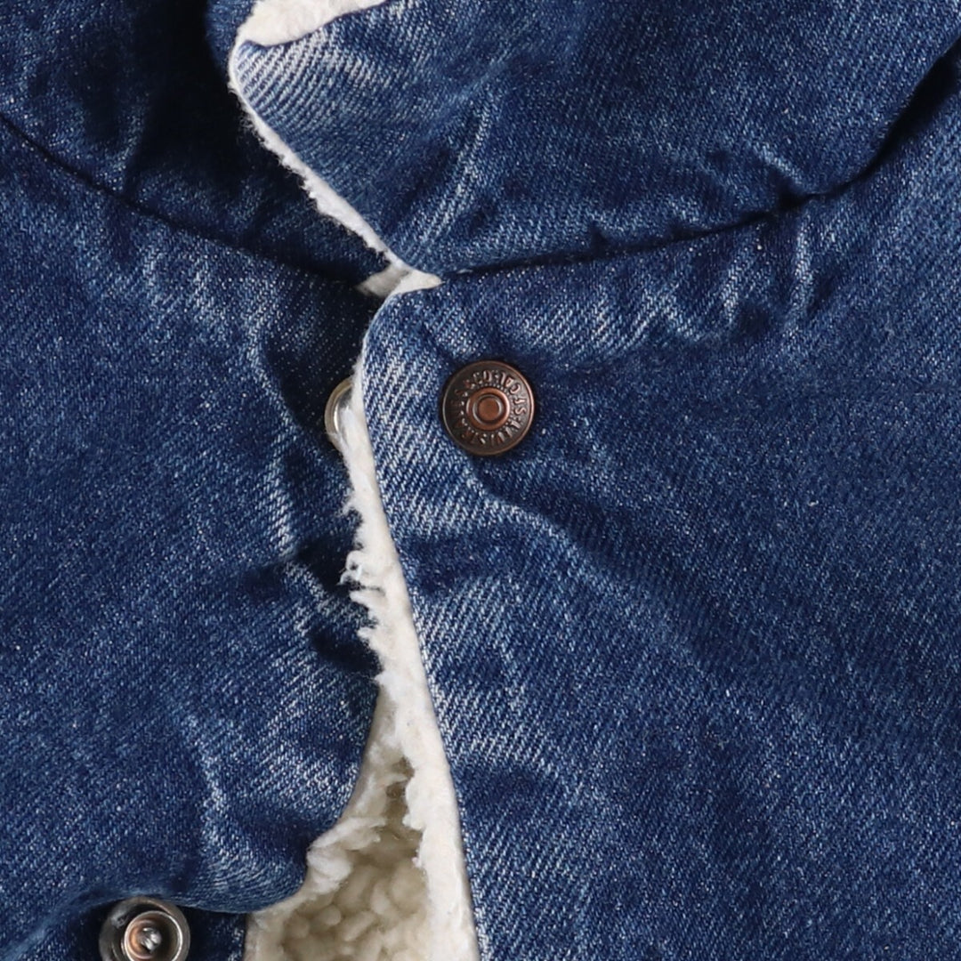 90'S Vintage Levi's Denim Jacket, Made in USA, Men's Size L unclear blue type Vintage Second Hand