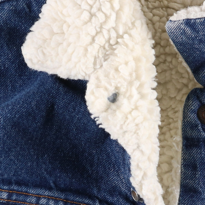 90'S Vintage Levi's Denim Jacket, Made in USA, Men's Size L unclear blue type Vintage Second Hand