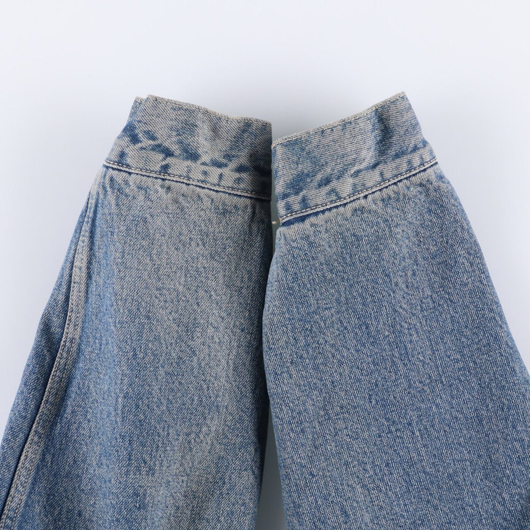 90'S Levi's 70603-0215 Euro Model Denim Boa Jacket, Made in Italy, Men's Size L, Vintage cotton blue type Vintage Second Hand