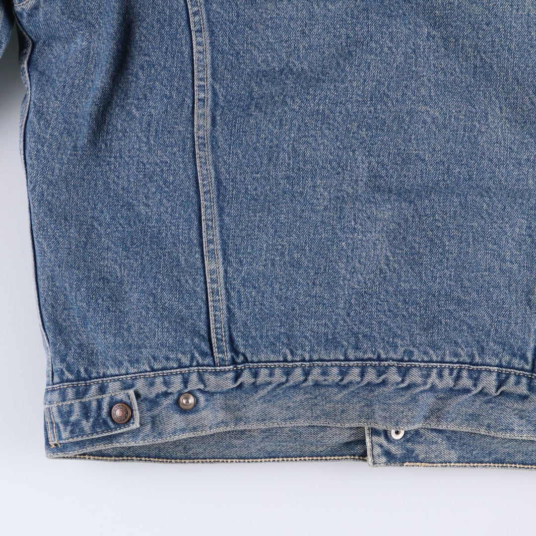 90'S Levi's 70603-0215 Euro Model Denim Boa Jacket, Made in Italy, Men's Size L, Vintage cotton blue type Vintage Second Hand