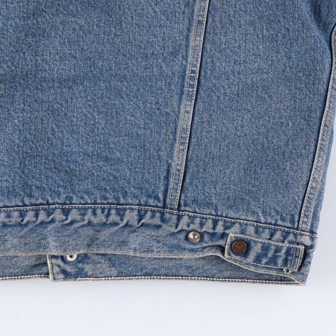 90'S Levi's 70603-0215 Euro Model Denim Boa Jacket, Made in Italy, Men's Size L, Vintage cotton blue type Vintage Second Hand