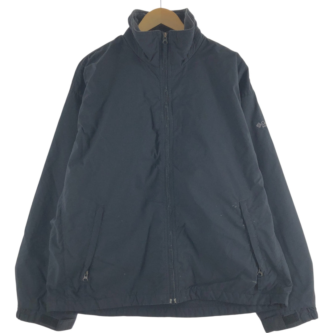 00'S Columbia Padded Mountain Jacket, Shell Jacket, Puffer Jacket, Men's L size Nylon black type Vintage Second Hand