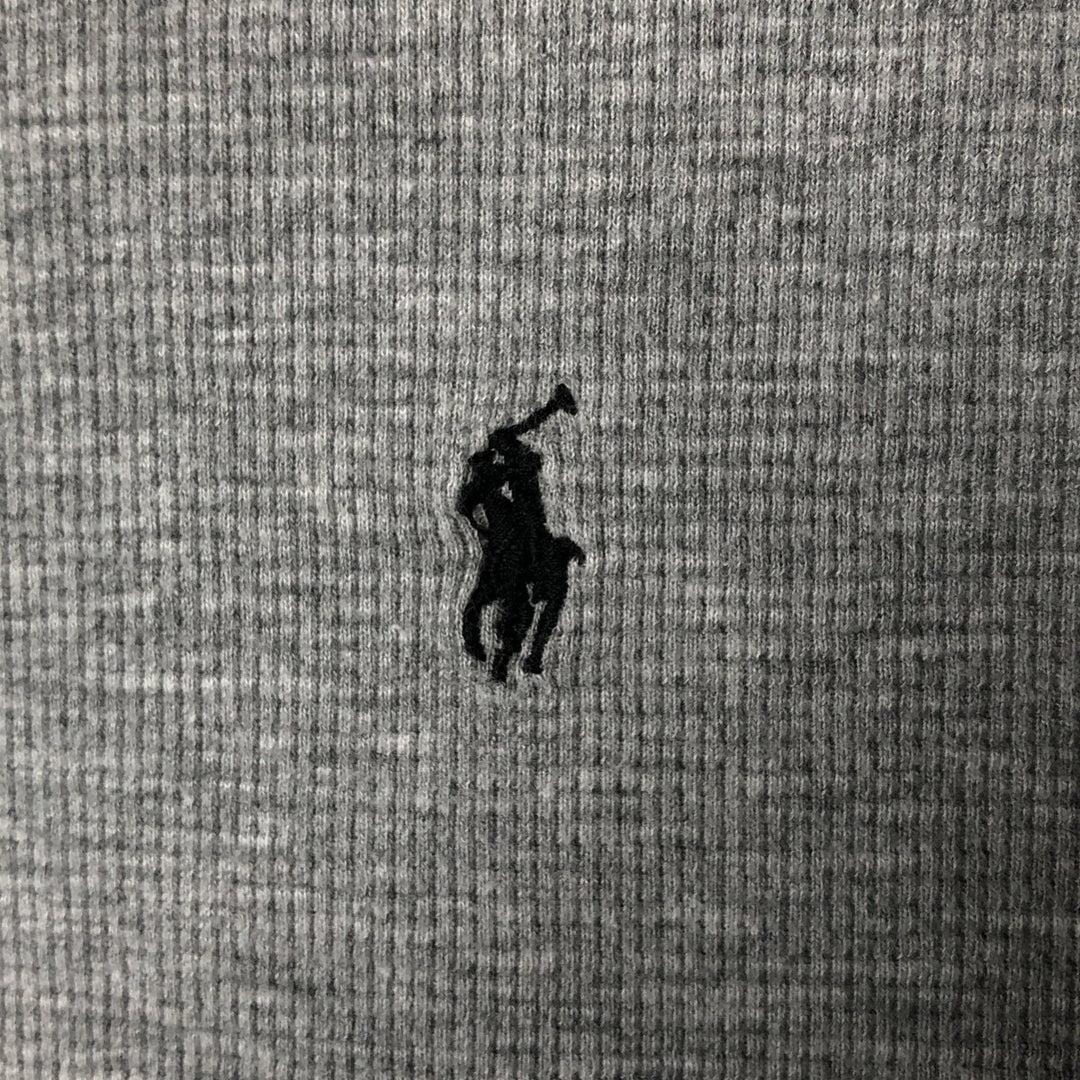 Ralph Lauren POLO RALPH LAUREN Thermal Ron T Waffle Men's L size cotton gray type Vintage Second Hand