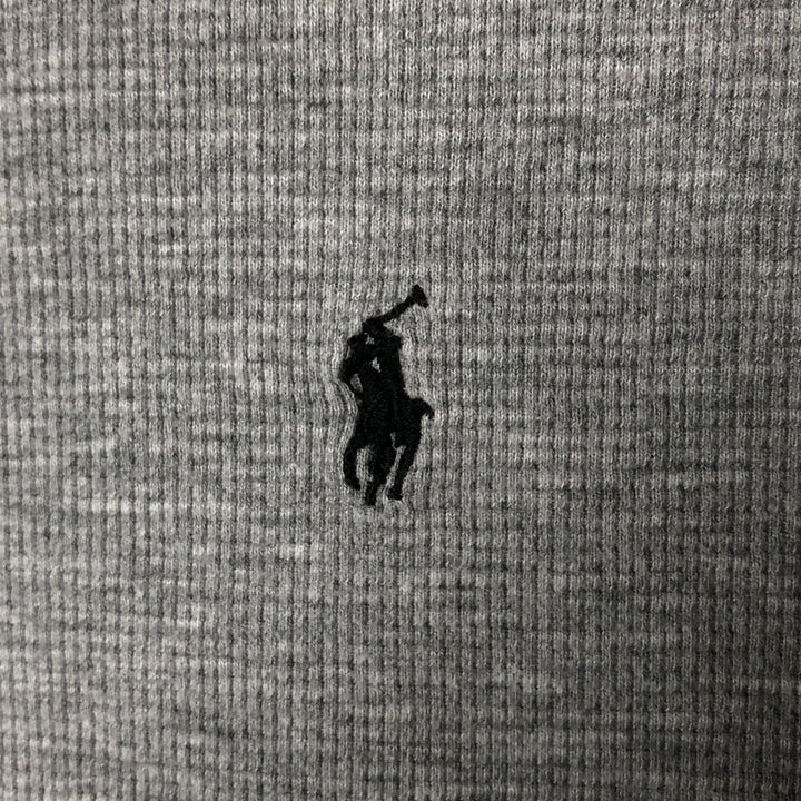 Ralph Lauren POLO RALPH LAUREN Thermal Ron T Waffle Men's L size cotton gray type Vintage Second Hand