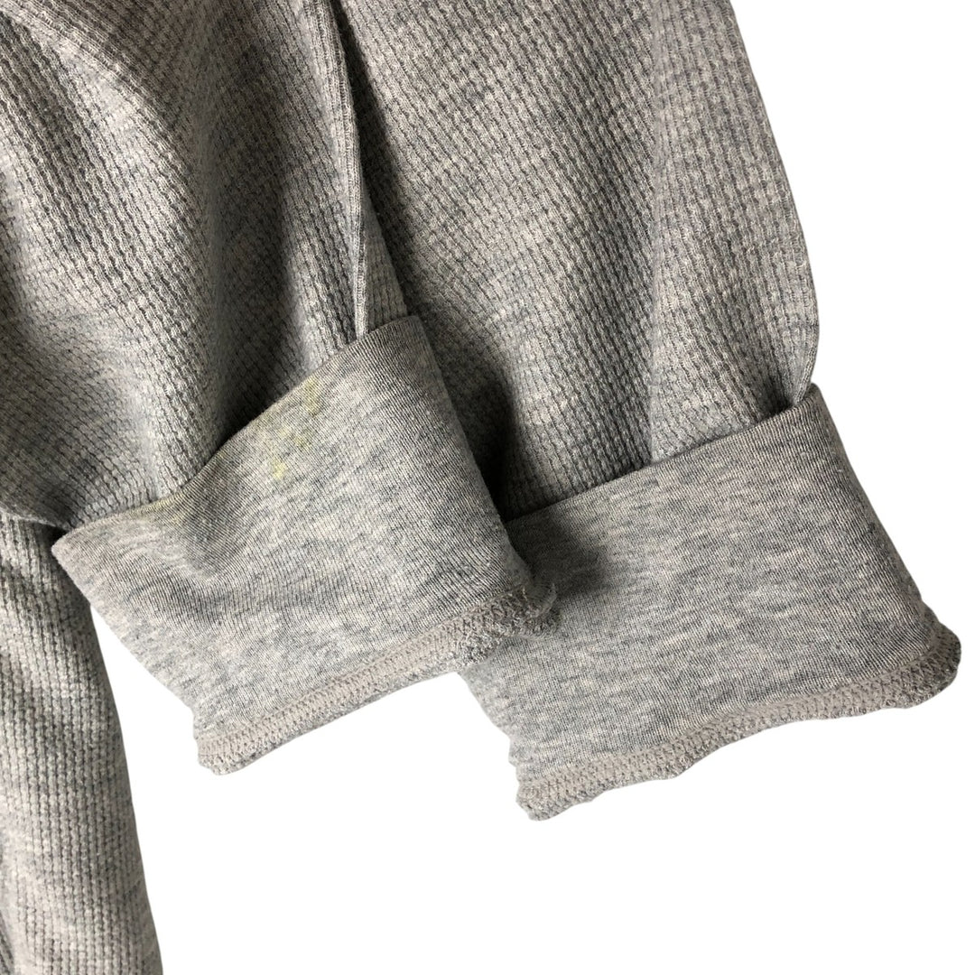 Ralph Lauren POLO RALPH LAUREN Thermal Ron T Waffle Men's L size cotton gray type Vintage Second Hand