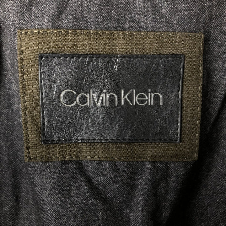 Calvin Klein Ripstop Padded Puffer Jacket, Men's Size L polyester Khaki type Vintage Second Hand
