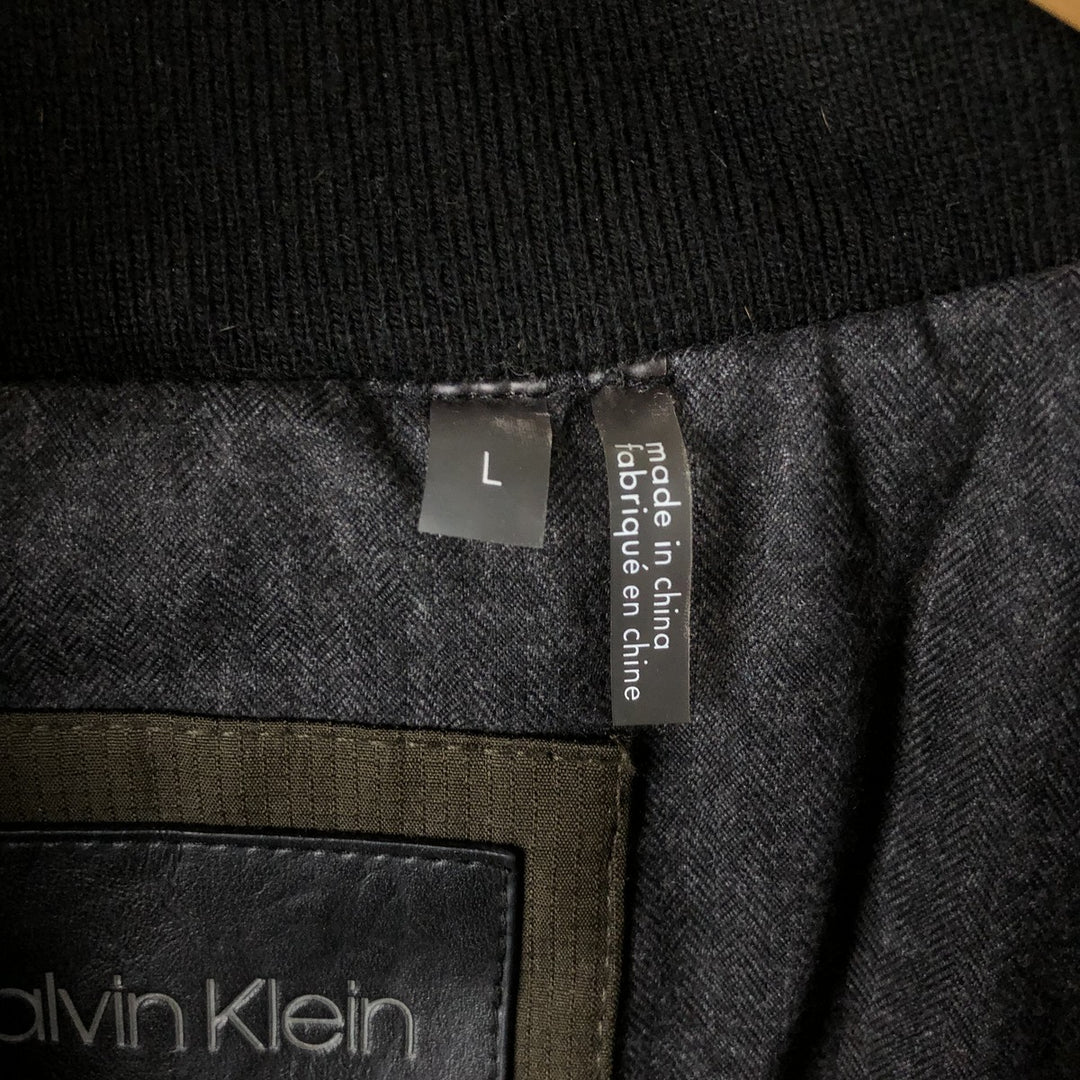 Calvin Klein Ripstop Padded Puffer Jacket, Men's Size L polyester Khaki type Vintage Second Hand