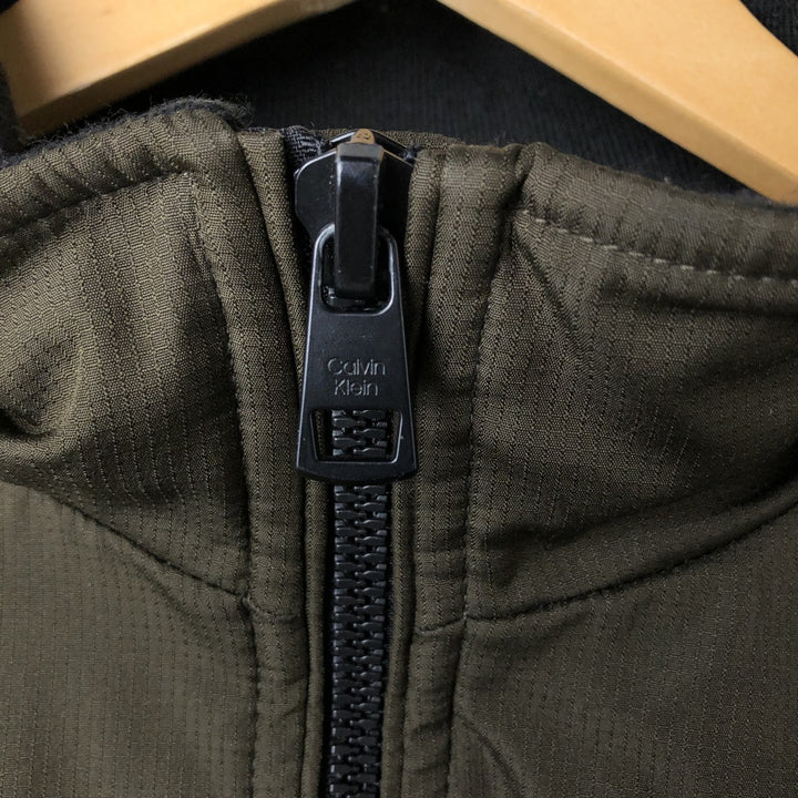 Calvin Klein Ripstop Padded Puffer Jacket, Men's Size L polyester Khaki type Vintage Second Hand