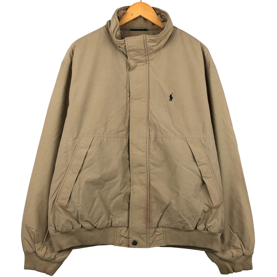 Ralph Lauren POLO by Ralph Lauren padded jacket puffer jacket men's XL size cotton Beige type Vintage Second Hand