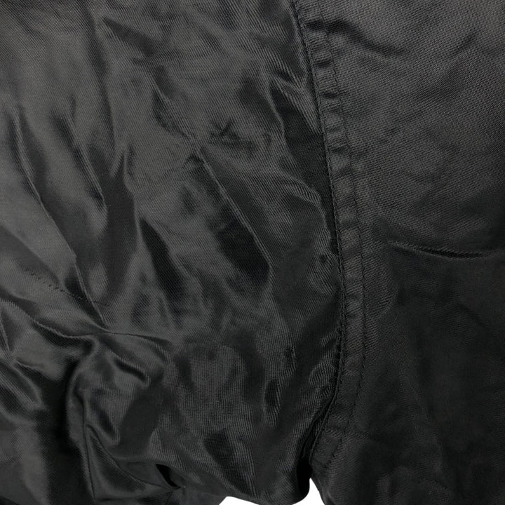 90'S FUBU Padded Nylon Varsity Jacket, Men's Size XL, Vintage Nylon black type Vintage Second Hand