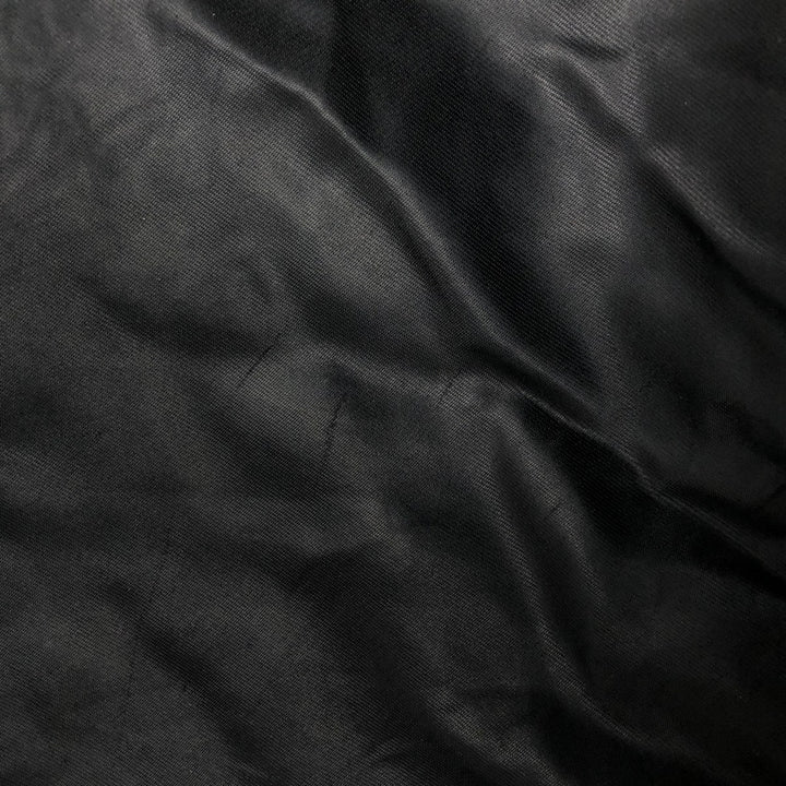 90'S FUBU Padded Nylon Varsity Jacket, Men's Size XL, Vintage Nylon black type Vintage Second Hand