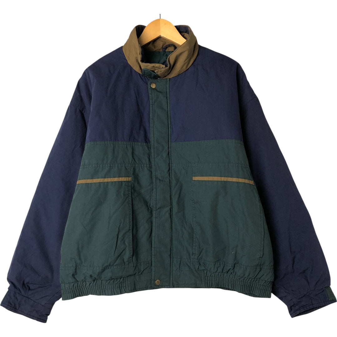 90'S McGREGOR Men's XXL Vintage Padded Puffer Jacket cotton navy blue type Vintage Second Hand