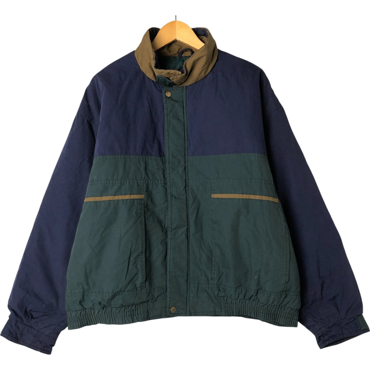 90'S McGREGOR Men's XXL Vintage Padded Puffer Jacket cotton navy blue type Vintage Second Hand