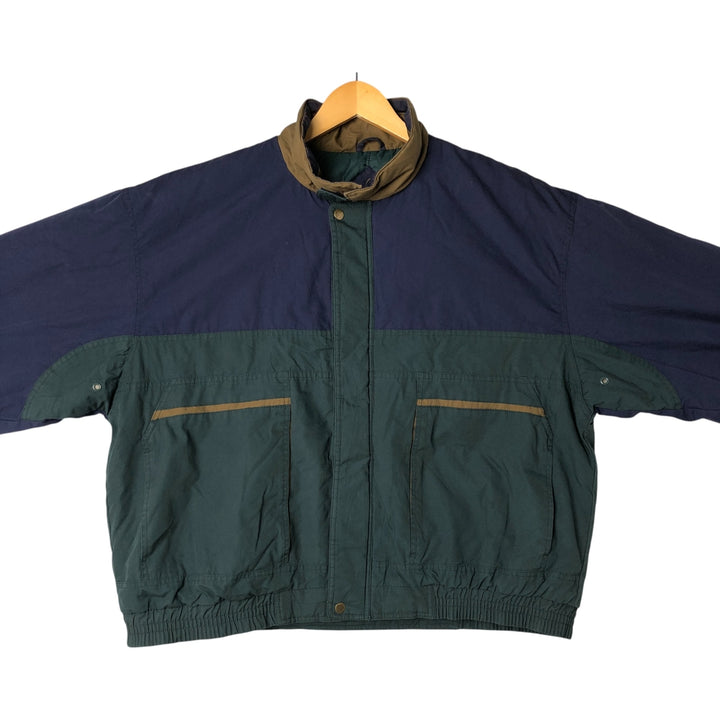 90'S McGREGOR Men's XXL Vintage Padded Puffer Jacket cotton navy blue type Vintage Second Hand